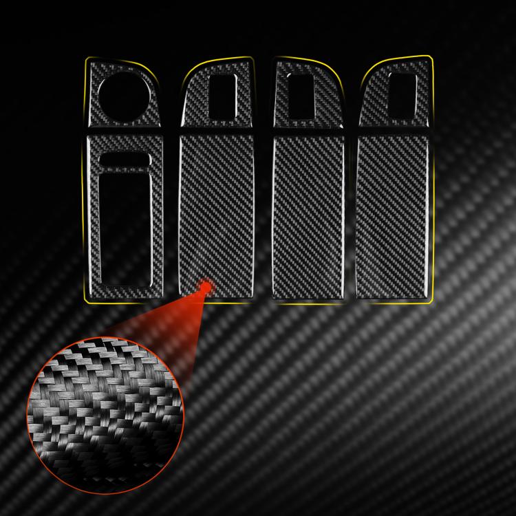 For 2017-2021 Skoda Octavia Left-Hand Drive 8pcs /Set Window Switch Panel Sticker