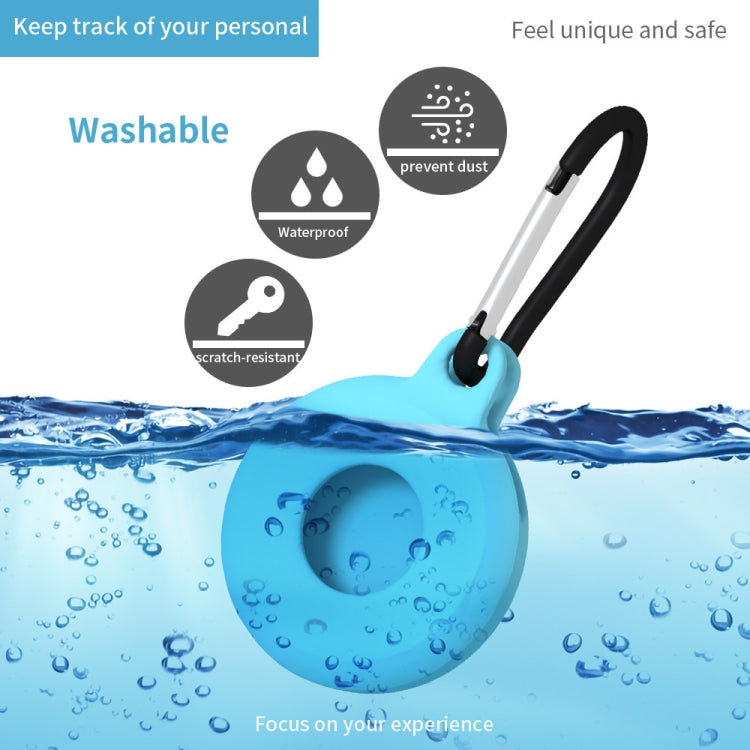 4 PCS Round Shape Shockproof Anti-scratch Silicone Protective Case with Carabiner for Air