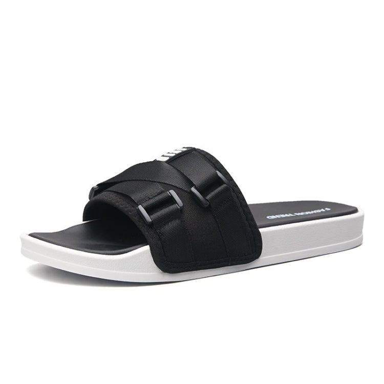 Men Fashion Outdoor Slippers Antiskid Soft Sole Beach Shoes, Size: 40-41(Black)