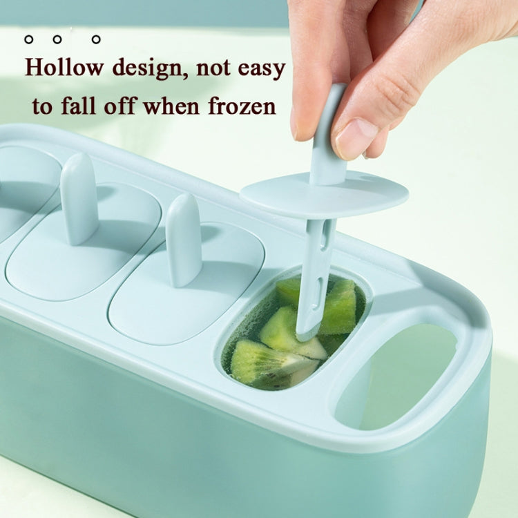 Ice Cream Mold Home-made Ice Lollies Box Ice Tray Sorbet Model(Pink)
