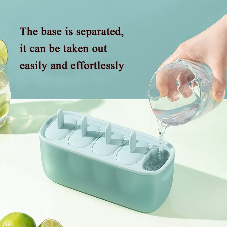 Ice Cream Mold Home-made Ice Lollies Box Ice Tray Sorbet Model(Pink)