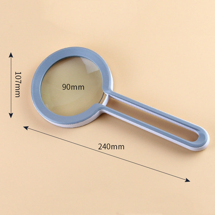 XT-9002 Lightweight Portable 2.5X Old Man Reading Hand-Held Magnifying Glass
