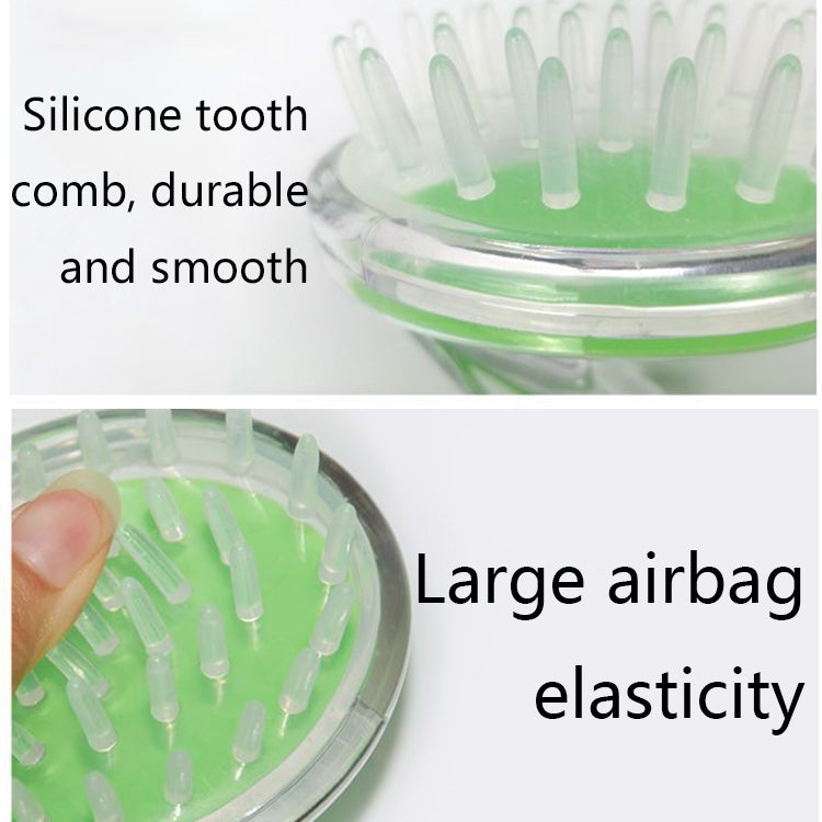 3 PCS Soft Silicone Shampoo Brush Head Massage Comb Head Grabber Scalp Cleaning Tool Color Random Delivery