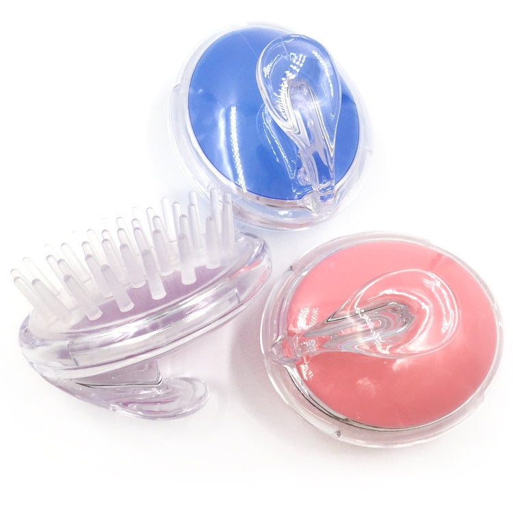 3 PCS Soft Silicone Shampoo Brush Head Massage Comb Head Grabber Scalp Cleaning Tool Color Random Delivery