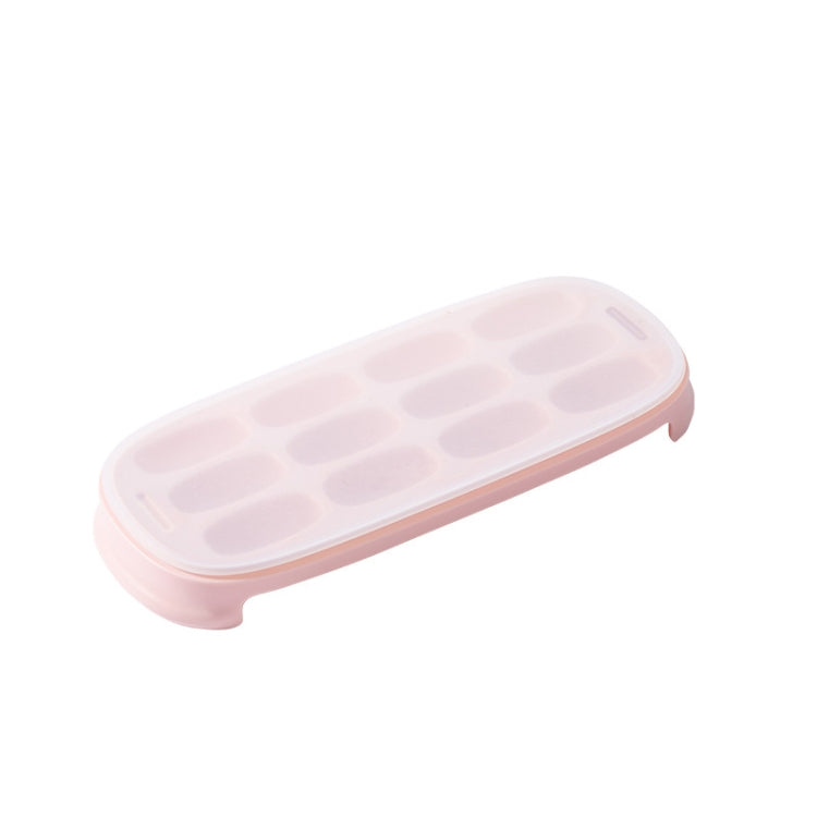 Silicone Ice Tray Ice Box Homemade Complementary Food Ice Cube Mold Household Small Quick-Freezer,Style: Small Bench (Green)