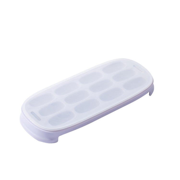 Silicone Ice Tray Ice Box Homemade Complementary Food Ice Cube Mold Household Small Quick-Freezer,Style: Small Bench (Pink)