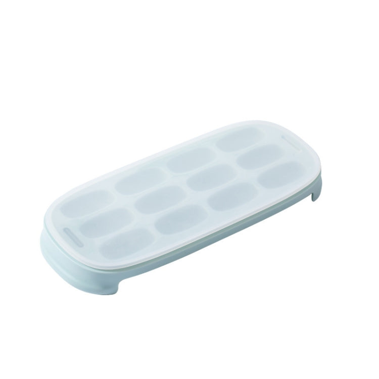 Silicone Ice Tray Ice Box Homemade Complementary Food Ice Cube Mold Household Small Quick-Freezer,Style: Small Bench  (Purple)