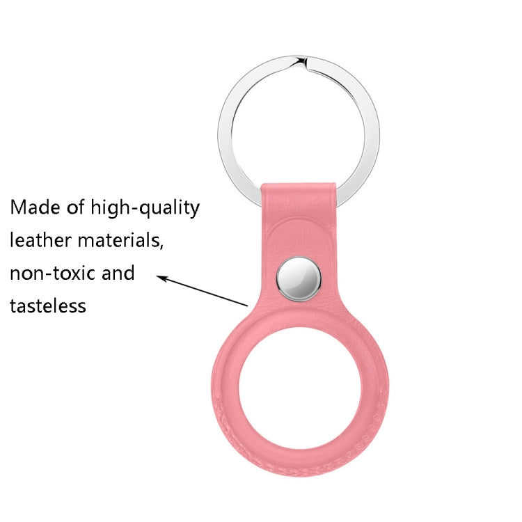 Anti-scratch Top-layer Cowhide Leather Protective Cover with Hanging Buckle for Air