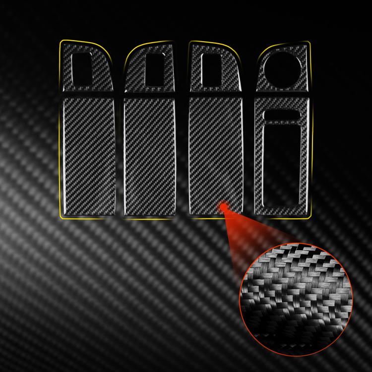 For 2017-2021 Skoda Octavia Right-Hand Drive 8pcs /Set Window Switch Panel Sticker