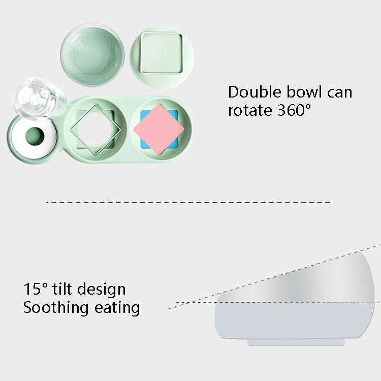 Dog Double Bowl Auto Pet Bowl Feeder Cat Drinking Water Dispenser
