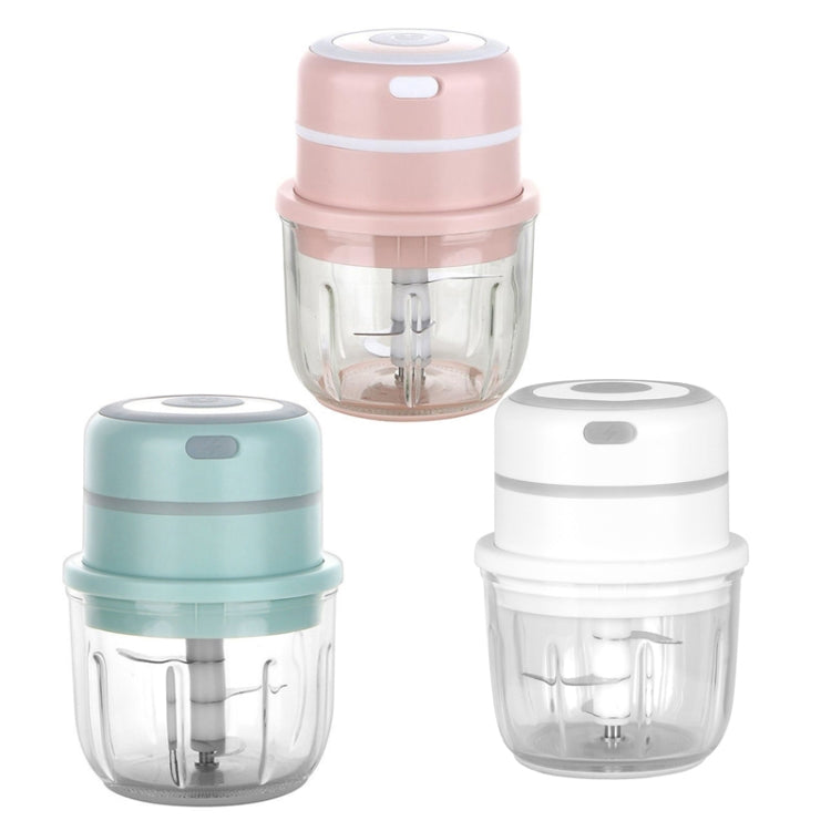 ZM-14 Household Mini Wireless Electric Garlic Masher, Colour: Pink Glass 300ml