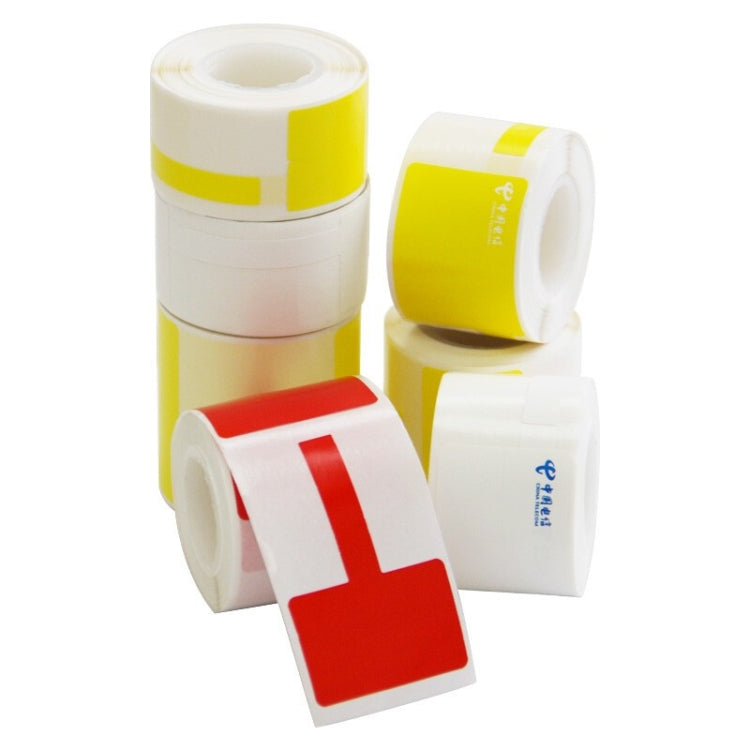 QR-285A Printer Thermal Sticker Paper Cable Label Paper 100 Sheet F Type 25 x 38 + 40 (White)
