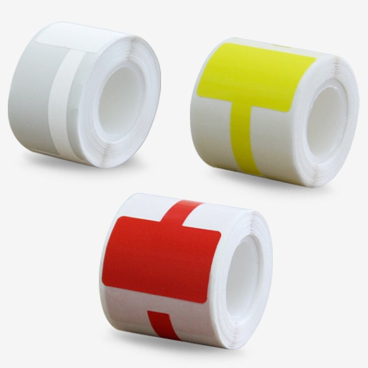 QR-285A Printer Thermal Sticker Paper Cable Label Paper 100 Sheet F Type 25 x 38 + 40 (White)
