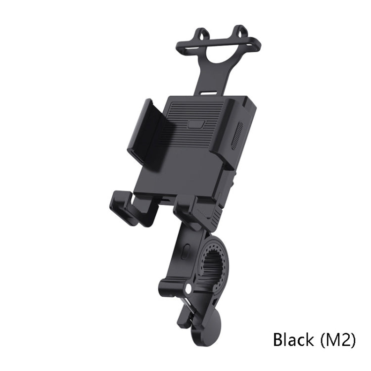 2 PCS Motorcycle Electrical Pedal Car Self-Lock Bracket Riding One-Button Shrink Mobile Phone Holder
