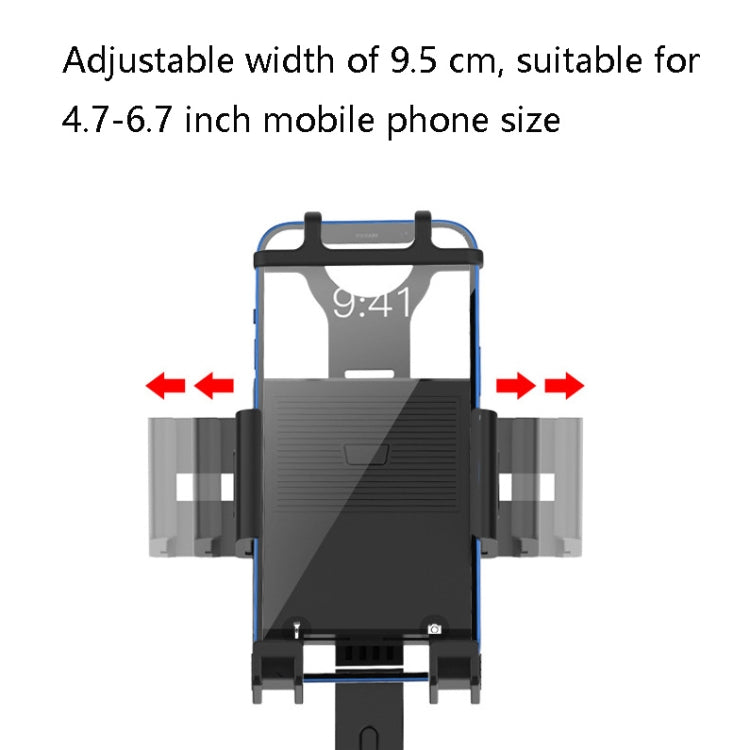 2 PCS Motorcycle Electrical Pedal Car Self-Lock Bracket Riding One-Button Shrink Mobile Phone Holder