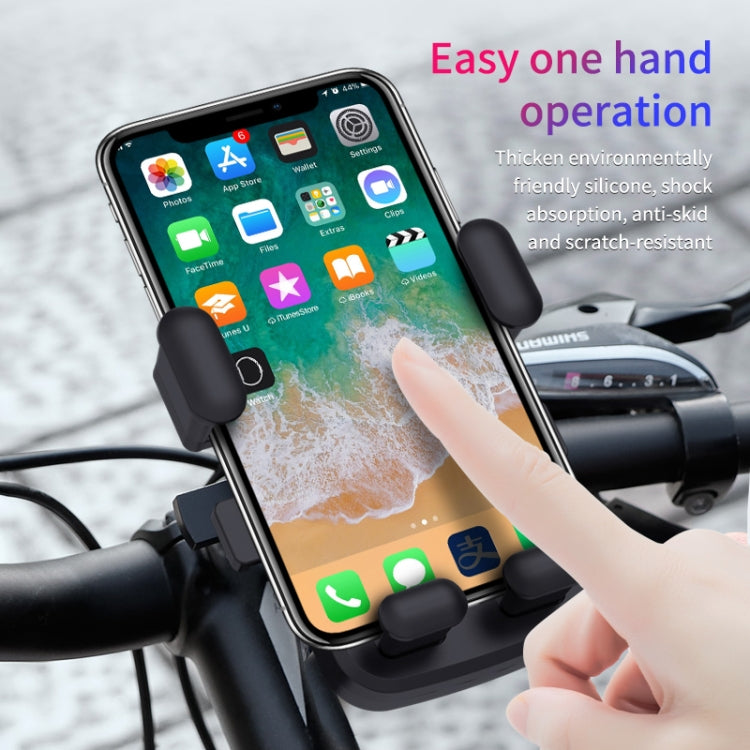 2 PCS Motorcycle Electrical Pedal Car Self-Lock Bracket Riding One-Button Shrink Mobile Phone Holder