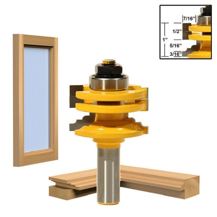 8 Handle Woodworking Milling Cutter For Glass Doors And Windows Engraving Tenon Cutter