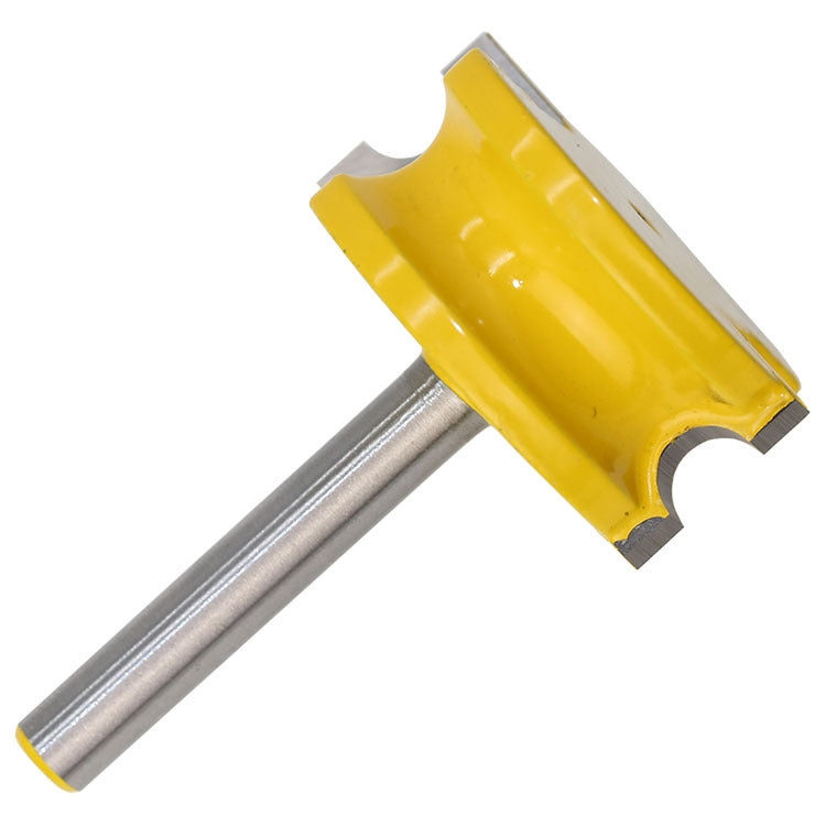 2 PCS/Set Floor Jigsaw Woodworking Tenon Cutter Trimming Engraving Machine Milling Cutter, Model: 1/4 Handle