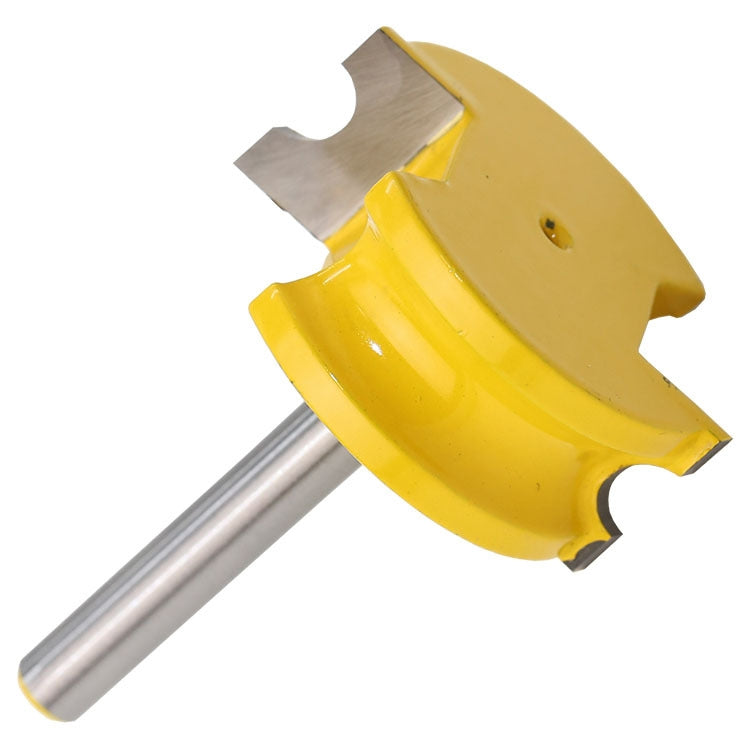 2 PCS/Set Floor Jigsaw Woodworking Tenon Cutter Trimming Engraving Machine Milling Cutter, Model: 1/4 Handle