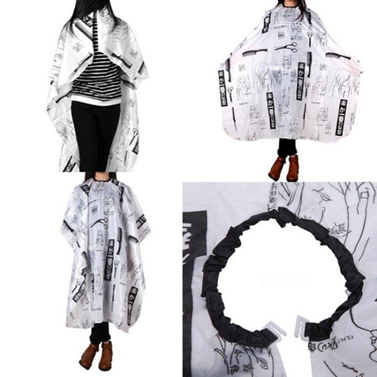 P3014 3 PCS Hairdressing Cutting Cloth Perm Hair Dyeing Apron Style Random Delivery(Black)