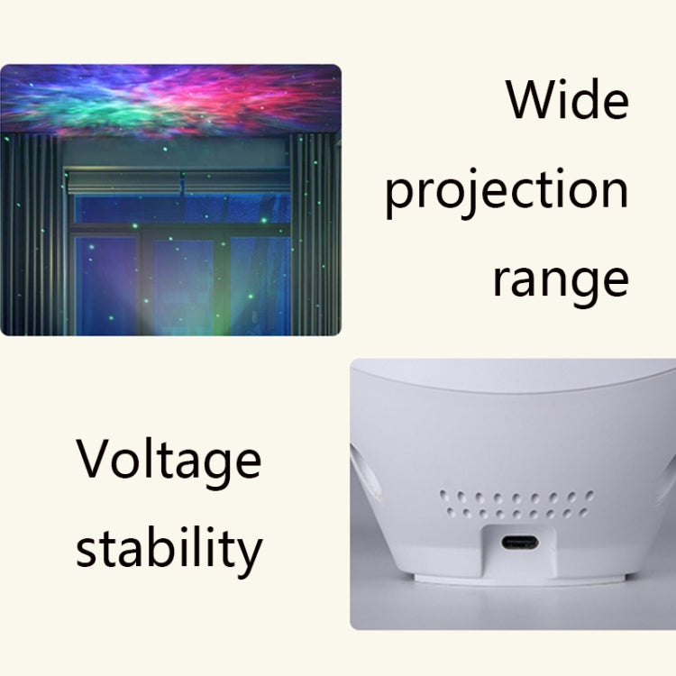 SC523-Z01 Smart Speaker Control Nebula Projector Light Help Sleep Bedroom Children Night Light, Light color: Remote Control Style