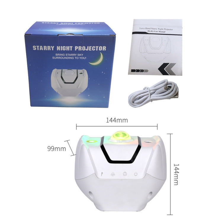 SC523-Z01 Smart Speaker Control Nebula Projector Light Help Sleep Bedroom Children Night Light, Light color: Remote Control Style
