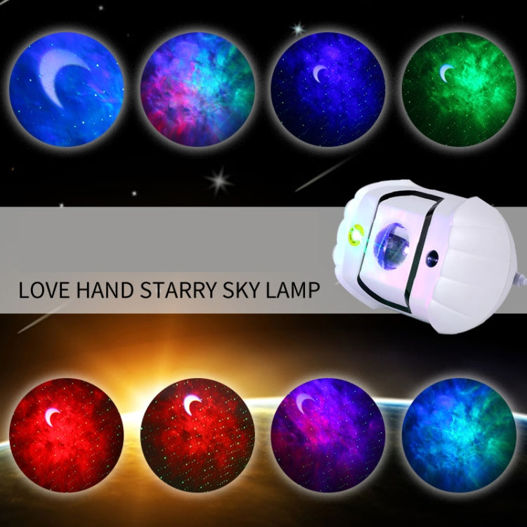 SC523-Z01 Smart Speaker Control Nebula Projector Light Help Sleep Bedroom Children Night Light, Light color: Remote Control Style