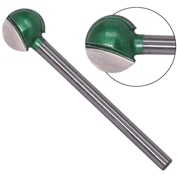 4PCS/Set 6 Handles Spherical Carving Knife Woodworking Straight Handle Grinding Head