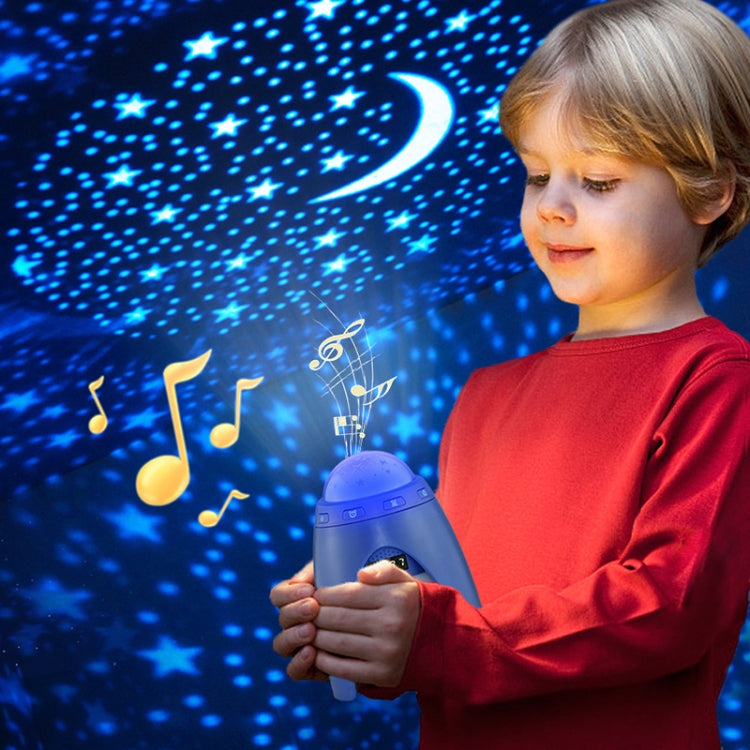 R01 USB Starry Sky Projection Light Smart Bluetooth Speaker Atmosphere Light Multifunctional Children Night Light Color Random Delivery(Color Gradient)