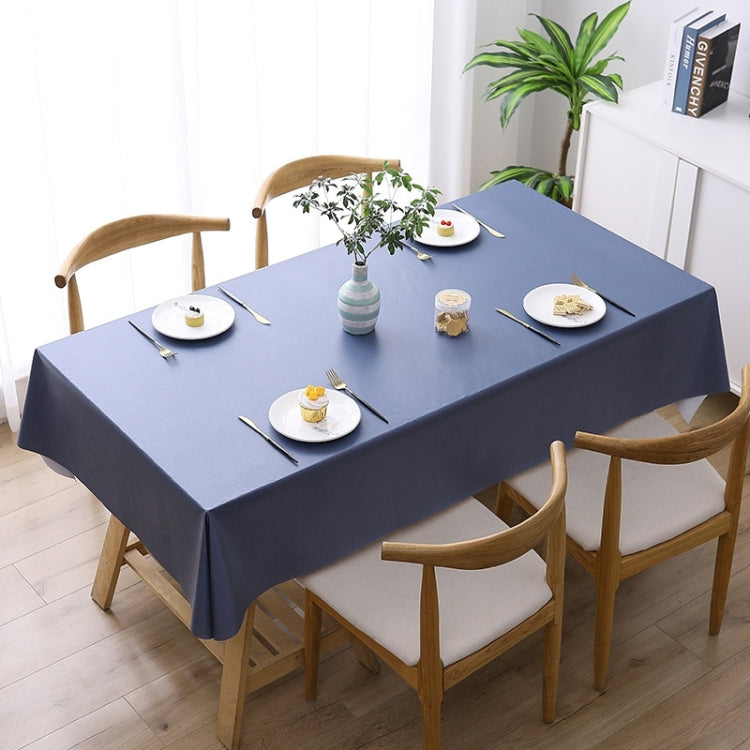 140x220cm  Solid Color PVC Waterproof Oil-Proof And Scald-Proof Disposable Tablecloth