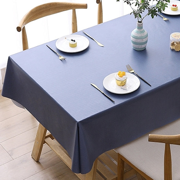 140x220cm  Solid Color PVC Waterproof Oil-Proof And Scald-Proof Disposable Tablecloth