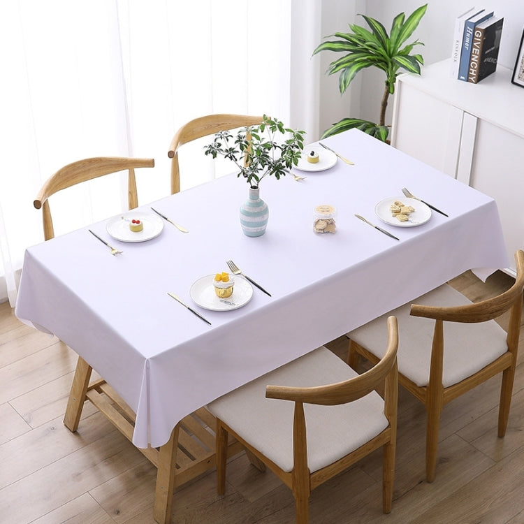 140x220cm  Solid Color PVC Waterproof Oil-Proof And Scald-Proof Disposable Tablecloth