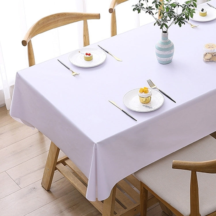 140x220cm  Solid Color PVC Waterproof Oil-Proof And Scald-Proof Disposable Tablecloth