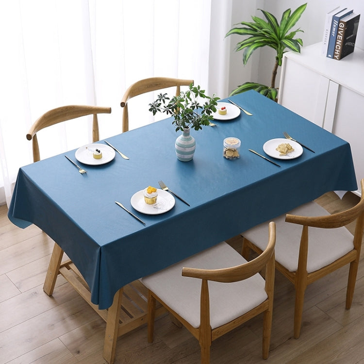 140x220cm  Solid Color PVC Waterproof Oil-Proof And Scald-Proof Disposable Tablecloth