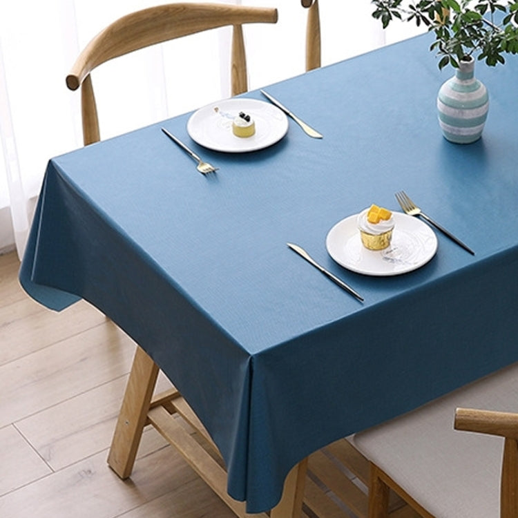 140x220cm  Solid Color PVC Waterproof Oil-Proof And Scald-Proof Disposable Tablecloth
