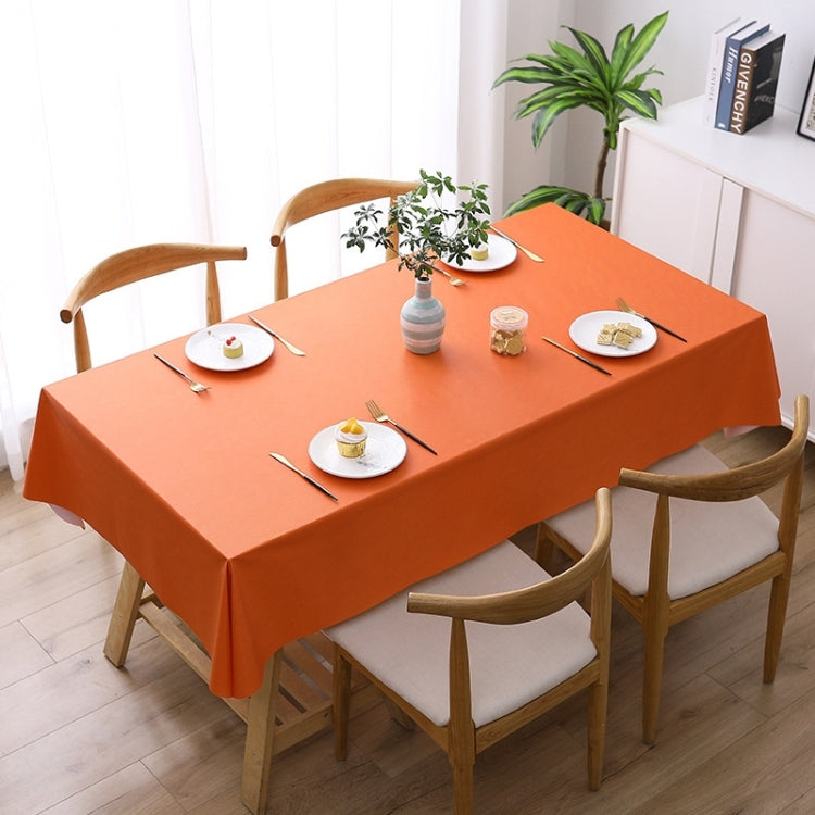 140x220cm  Solid Color PVC Waterproof Oil-Proof And Scald-Proof Disposable Tablecloth
