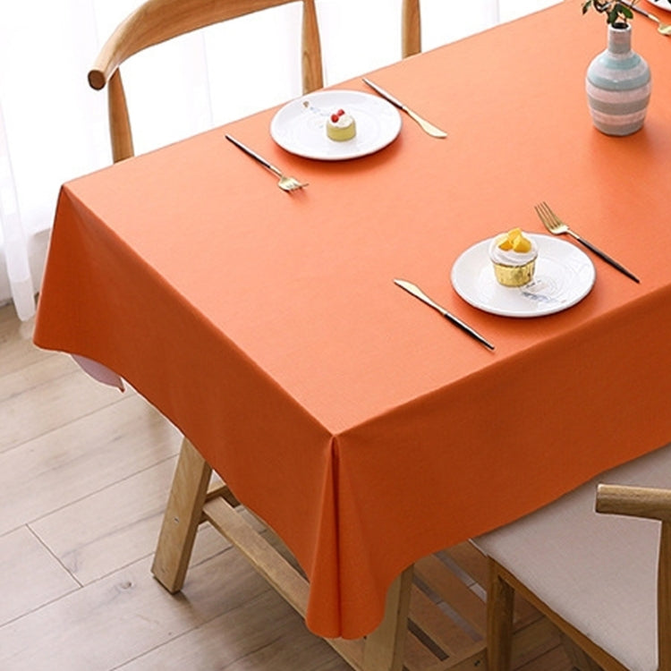 140x220cm  Solid Color PVC Waterproof Oil-Proof And Scald-Proof Disposable Tablecloth