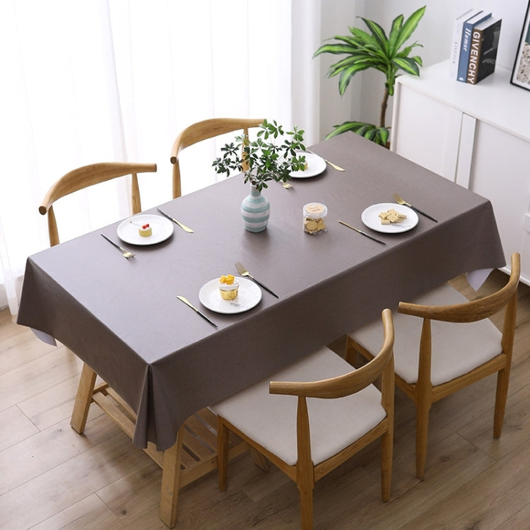 140x220cm  Solid Color PVC Waterproof Oil-Proof And Scald-Proof Disposable Tablecloth