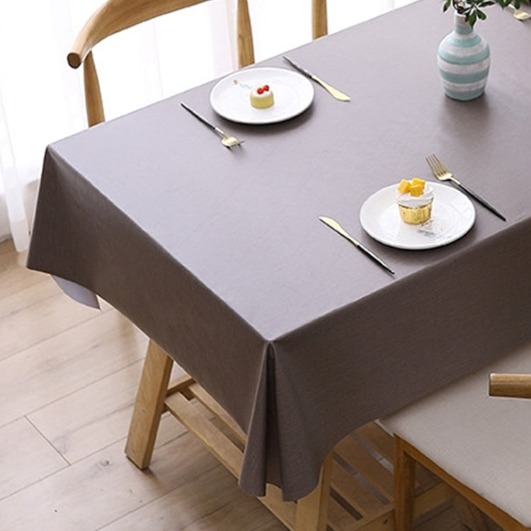 140x220cm  Solid Color PVC Waterproof Oil-Proof And Scald-Proof Disposable Tablecloth