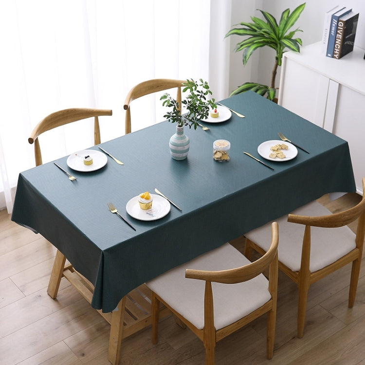 140x220cm  Solid Color PVC Waterproof Oil-Proof And Scald-Proof Disposable Tablecloth