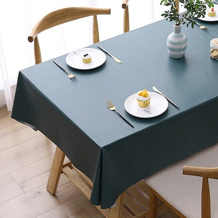 140x220cm  Solid Color PVC Waterproof Oil-Proof And Scald-Proof Disposable Tablecloth