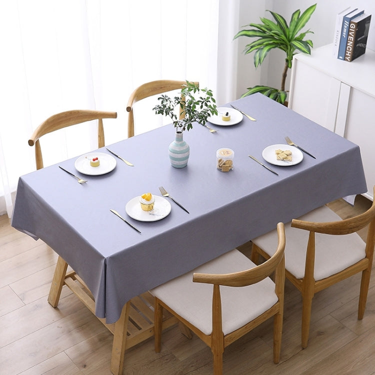 140x220cm  Solid Color PVC Waterproof Oil-Proof And Scald-Proof Disposable Tablecloth