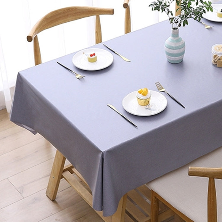 140x220cm  Solid Color PVC Waterproof Oil-Proof And Scald-Proof Disposable Tablecloth