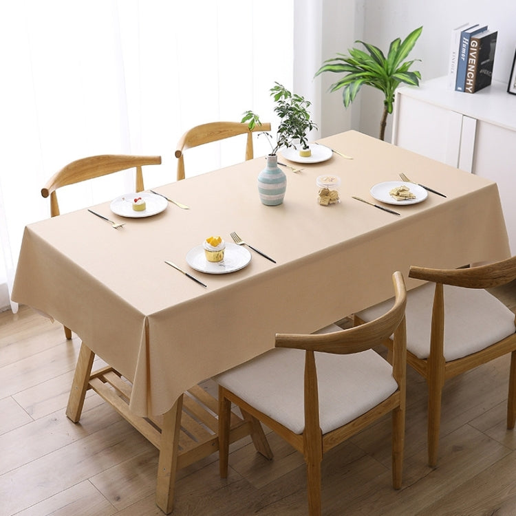 140x220cm  Solid Color PVC Waterproof Oil-Proof And Scald-Proof Disposable Tablecloth