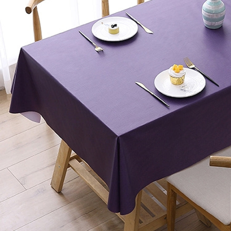 140x220cm  Solid Color PVC Waterproof Oil-Proof And Scald-Proof Disposable Tablecloth