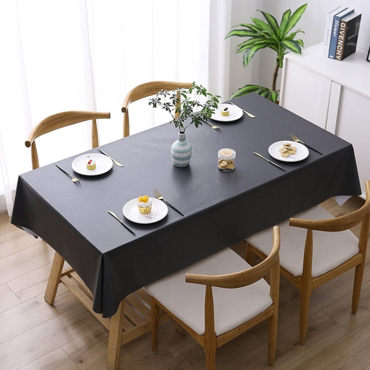 140x220cm  Solid Color PVC Waterproof Oil-Proof And Scald-Proof Disposable Tablecloth