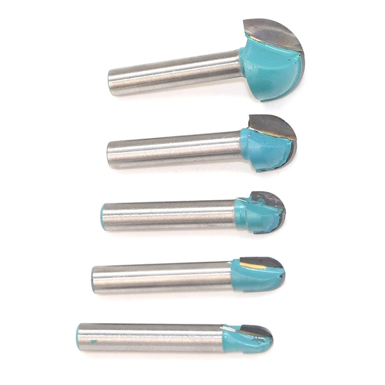 5 PCS/Set 6-18mm 6 Shank Lace Round Cutter Woodworking Relief Milling Cutter