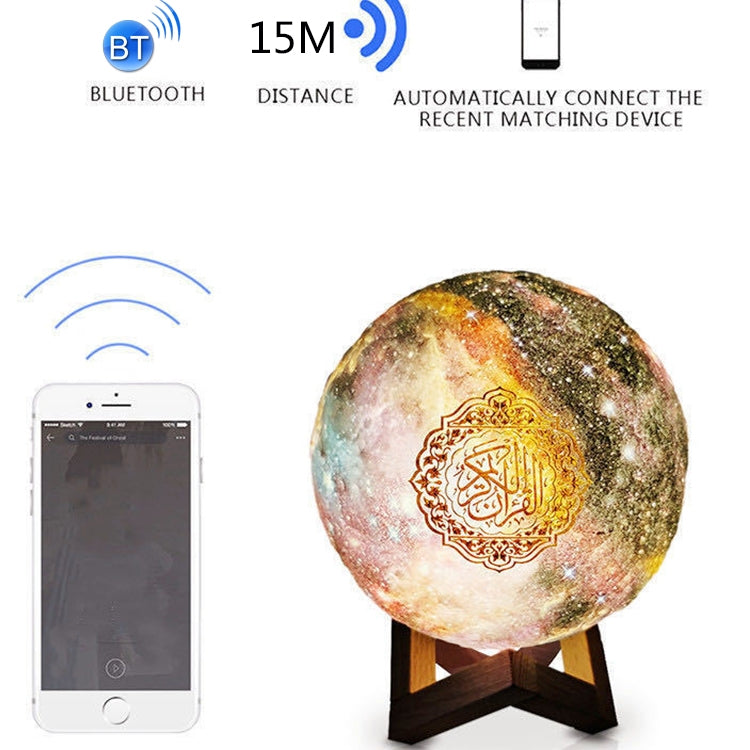 JM-N-0039 Moon Decoration Light Wireless Bluetooth Remote Control Night Light, Light color: White