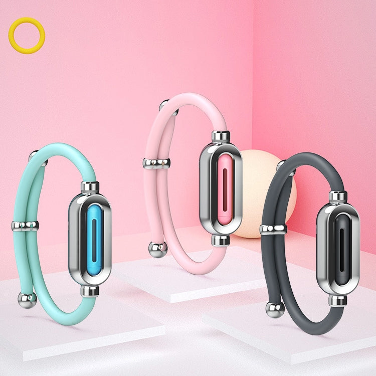 2 PCS Blue Blue SB-1301 Silicone Mosquito Repellent Bracelet Natural Plant Essential Oil Mosquito Buckle