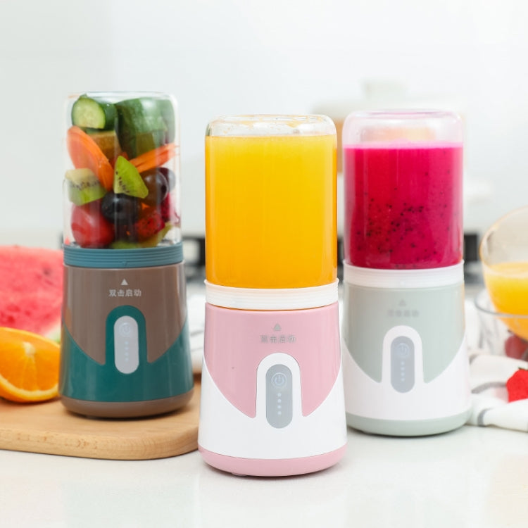 Mini Portable Juicer USB Juice Mixing Cup(Pink)